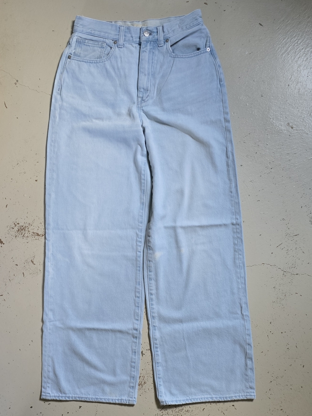 Madewell Lafontaine Wash Superwide Leg Jeans Size 27 *flawed*